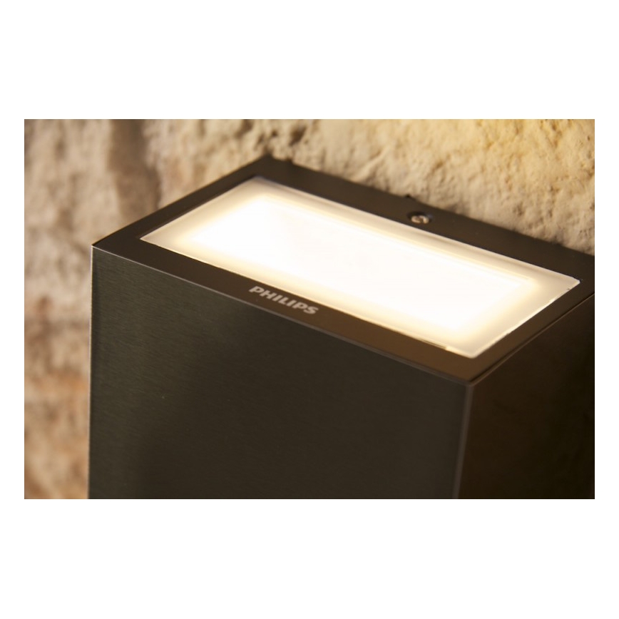 Philips 17209/47/16 - Vonkajšie nástenné svietidlo FLAGSTONE 3xLED/1W/230V