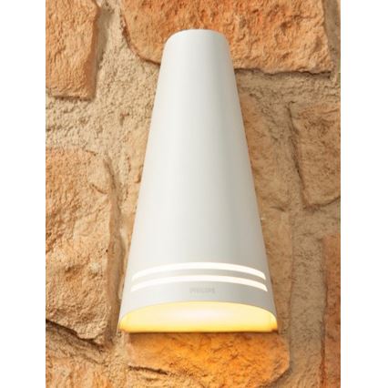 Philips Massive 17226/31/16 - Venkovní nástěnné svítidlo ECOMOODS 1xE27/15W bílá