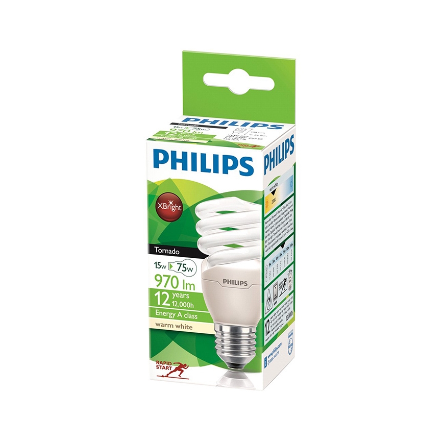Philips 17226/31/16 - Vonkajšie nástenné svietidlo ECOMOODS 1xE27/15W biela