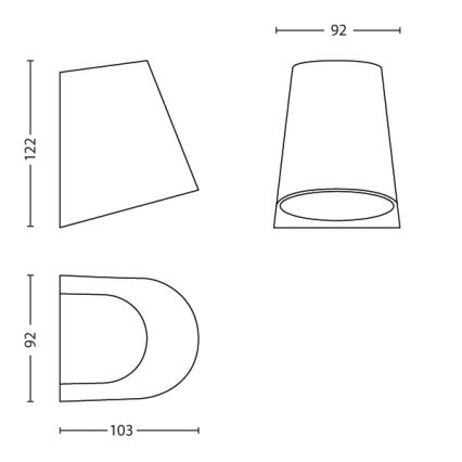 Philips - LED vonkajšie osvetlenie 1xLED/3W/230V IP44