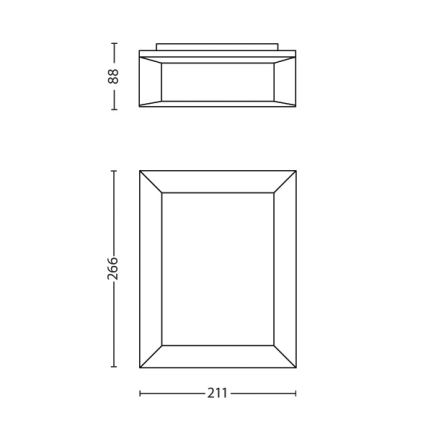 Philips - Vonkajšie nástenné svietidlo 1xLED/6W/230V IP44