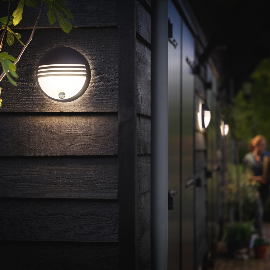 Philips 17297/30/16 - Vonkajšie senzorové svietidlo MYGARDEN YARROW 1xLED/6W/230V