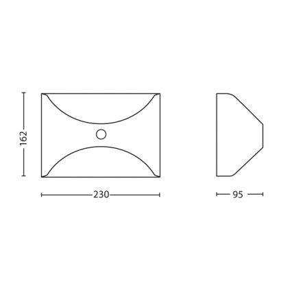 Philips - Vonkajšie senzorové svietidlo 1xLED/6W/230V IP44