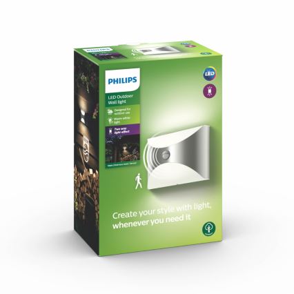 Philips - Vonkajšie senzorové svietidlo 1xLED/6W/230V IP44