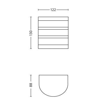 Philips - LED Vonkajšie nástenné svietidlo 1xLED/3W/230V IP44