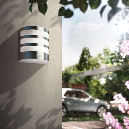 Philips 17315/47/16 - LED vonkajšie nástenné svietidlo s čidlom CALGARY 1xLED/3W/230V