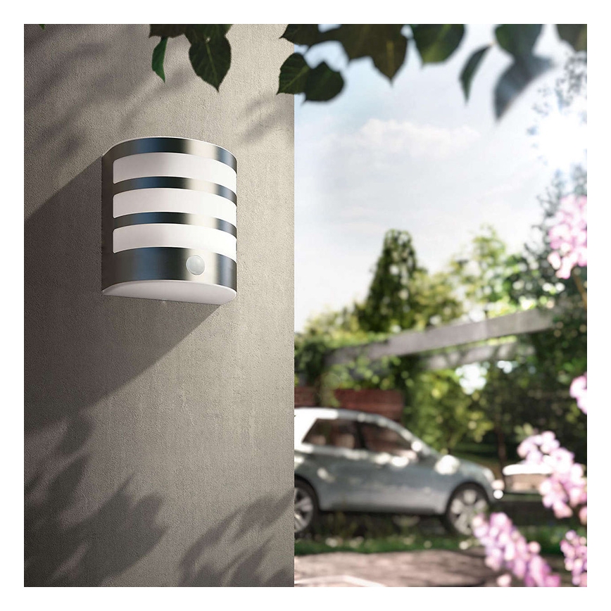 Philips 17315/47/16 - LED vonkajšie nástenné svietidlo s čidlom CALGARY 1xLED/3W/230V