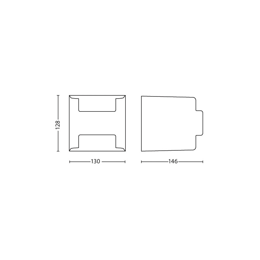 Philips - Vonkajšie svietidlo 2xLED/4,5W/230V IP44