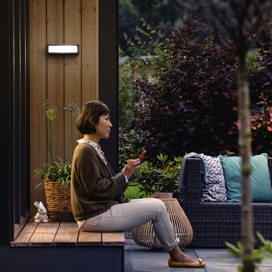 Philips 17354/93/P3 - Vonkajšie nástenné svietidlo MYGARDEN STRATOSPHERE LED/4,5W