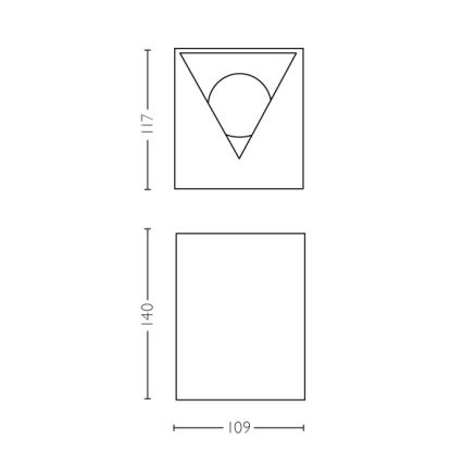 Philips - LED Vonkajšie nástenné svietidlo 2xLED/4,5W/230V IP44