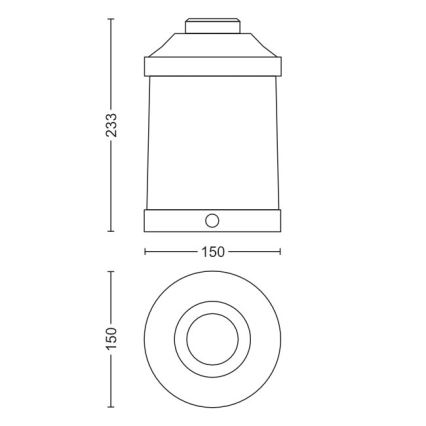 Philips 17360/30/P0 - LED Prenosná záhradná lampa MYGARDEN ABELIA LED/3W