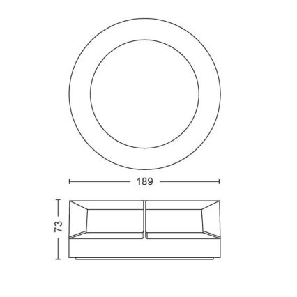 Philips - LED Vonkajšie svietidlo LED/12W/230V IP44