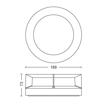 Philips - LED Vonkajšie svietidlo LED/12W/230V IP44