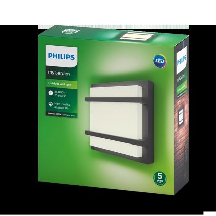 Philips - LED Vonkajšie nástenné svietidlo LED/12W IP44