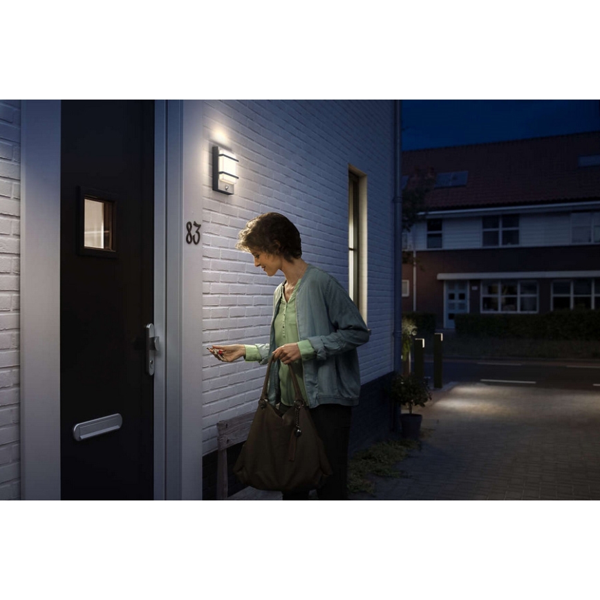 Philips 17395/93/P0 - LED Vonkajšie nástenné svietidlo MYGARDEN PETRONIA LED/12W