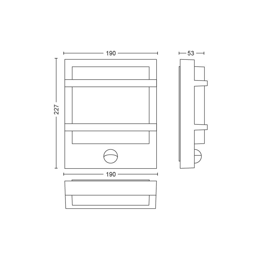 Philips - LED Vonkajšie nástenné svietidlo LED/12W IP44