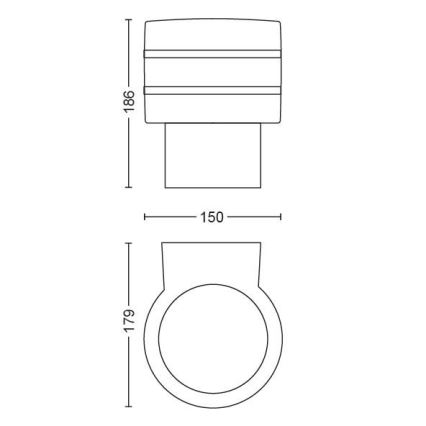 Philips - LED Stmievateľné vonkajšie nástenné svietidlo Hue TUAR 1xE27/9,5W IP44