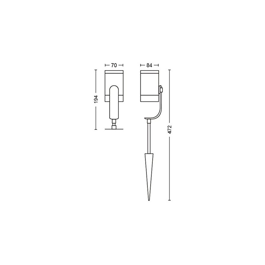 Philips - SADA 3x LED Bodové svietidlo Hue LILY 3xLED/8W/230V IP65