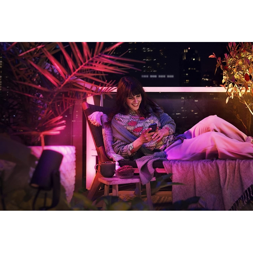 Philips 17414/30/P7 - SADA 3x LED RGB Stmievateľné vonkajšie bodové svietidlo HUE LILY 3xLED-RGB/8W/230V IP65
