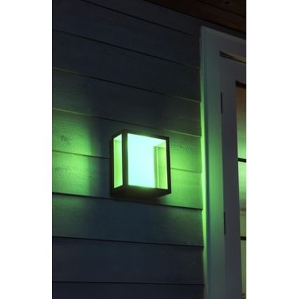 Philips 17430/30/P7 - LED RGB Vonkajšie nástenné svietidlo HUE IMPRESS LED/8W/230V IP44