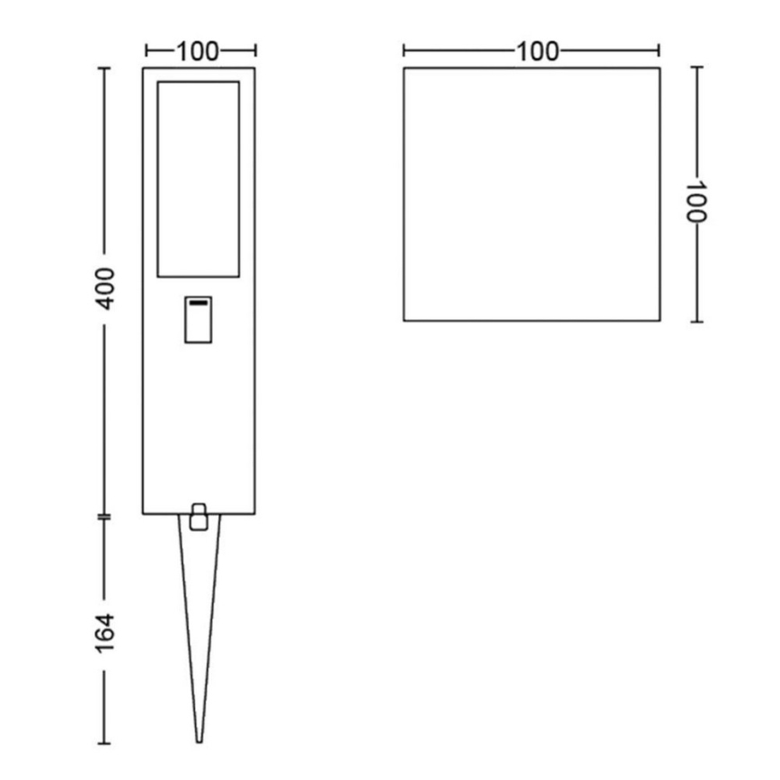 Philips 17434/30/P7 - LED RGB Vonkajšia lampa HUE IMPRESS LED/8W/230V IP44