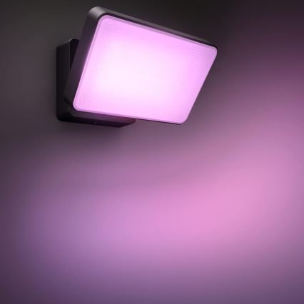 Philips - LED RGBW Stmievateľný vonkajší reflektor Hue DISCOVER 2xLED/15W/230V 2000-6500K IP44