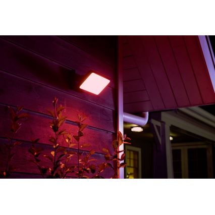 Philips - LED RGBW Stmievateľný vonkajší reflektor Hue DISCOVER 2xLED/15W/230V 2000-6500K IP44