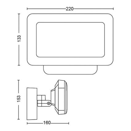 Philips - LED RGBW Stmievateľný vonkajší reflektor Hue DISCOVER 2xLED/15W/230V 2000-6500K IP44