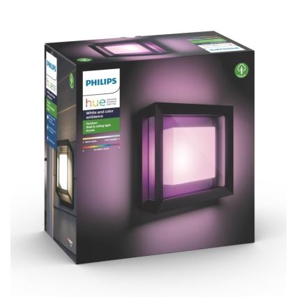 Philips 17438/30/P7 - LED RGB Vonkajšie nástenné svietidlo HUE ECONIC LED/15W/230V IP44