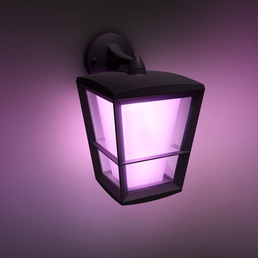 Philips 17440/30/P7 - LED RGB Vonkajšie nástenné svietidlo HUE ECONIC LED/15W/230V IP44