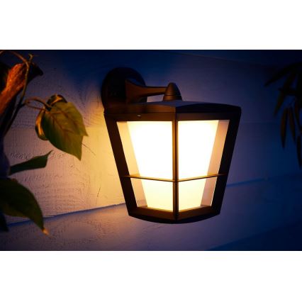 Philips 17440/30/P7 - LED RGB Vonkajšie nástenné svietidlo HUE ECONIC LED/15W/230V IP44