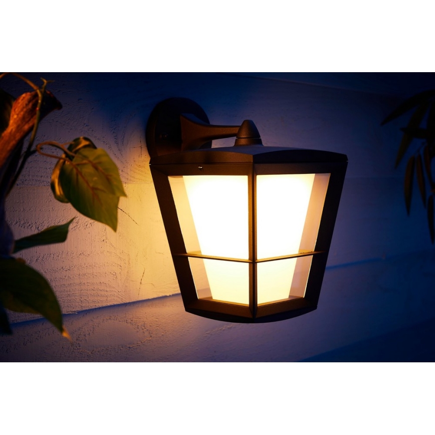 Philips 17440/30/P7 - LED RGB Vonkajšie nástenné svietidlo HUE ECONIC LED/15W/230V IP44
