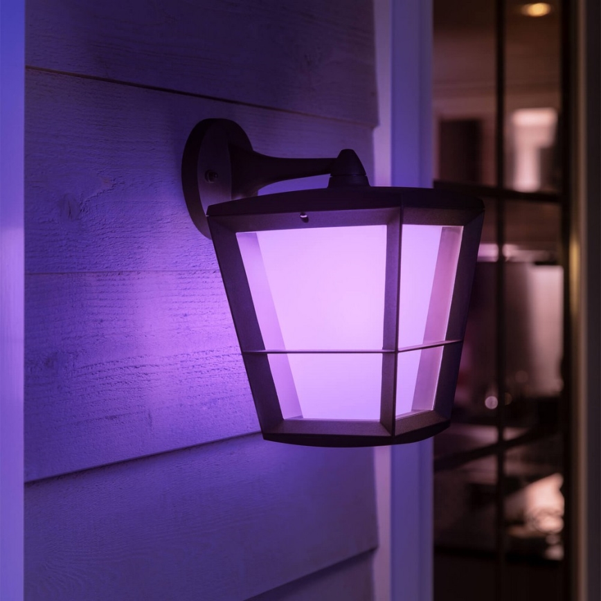Philips 17440/30/P7 - LED RGB Vonkajšie nástenné svietidlo HUE ECONIC LED/15W/230V IP44