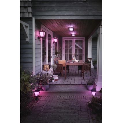 Philips - LED RGBW Stmievateľné vonkajšie nástenné svietidlo Hue ECONIC LED/15W/230V 2000-6500K IP44