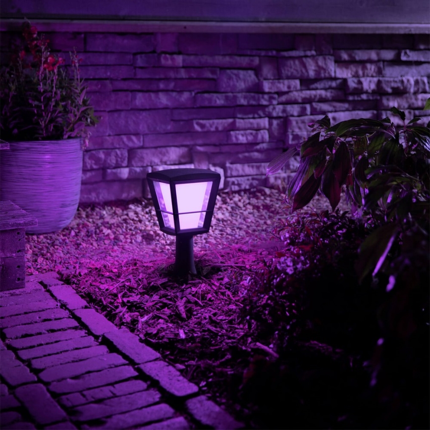 Philips 17441/30/P7 - LED RGB Vokajšia lampa HUE ECONIC LED/15W/230V IP44