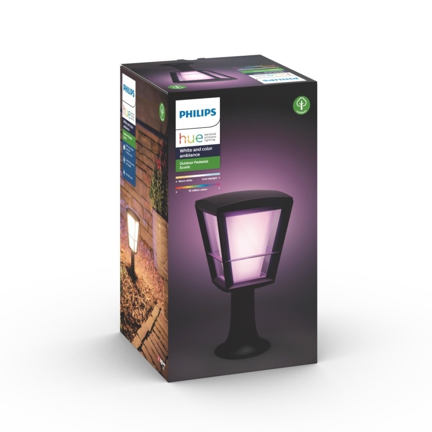 Philips 17441/30/P7 - LED RGB Vokajšia lampa HUE ECONIC LED/15W/230V IP44