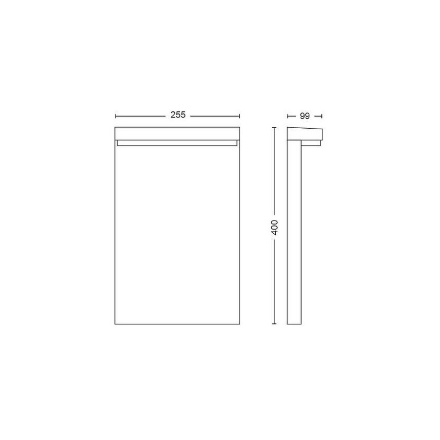 Philips - LED RGBW Stmievateľná vonkajší lampa Hue NYRO LED/13,5W/230V 2000-6500K IP44