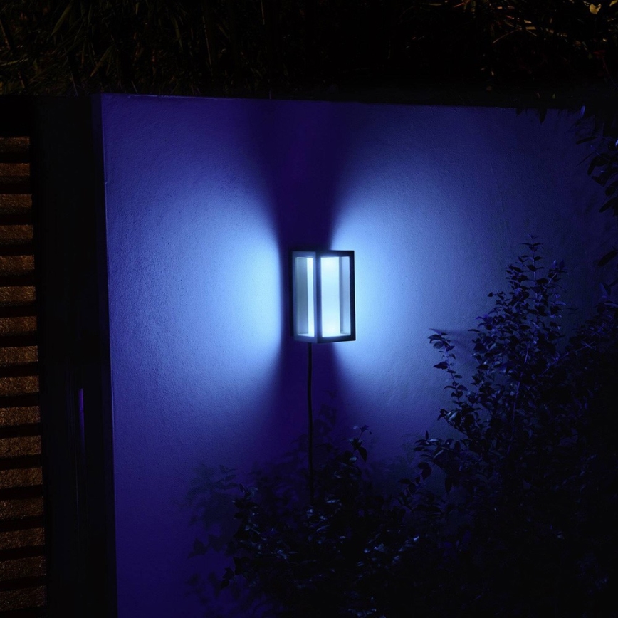 Philips - LED RGBW Stmievateľné vonkajšie nástenné svietidlo Hue IMPRESS 2xLED/8W/24V 2000-6500K IP44