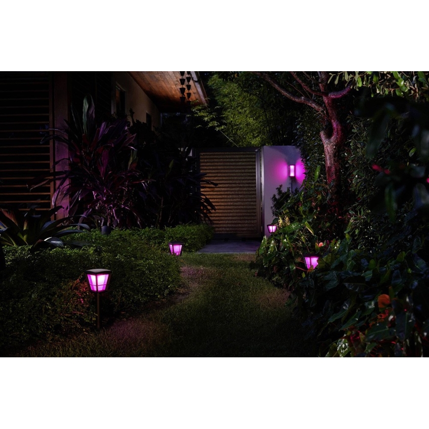 Philips - LED RGBW Stmievateľné vonkajšie nástenné svietidlo Hue IMPRESS 2xLED/8W/24V 2000-6500K IP44