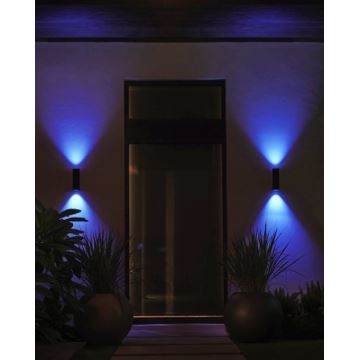 Philips - LED RGBW Stmievateľné vonkajšie nástenné svietidlo Hue APPEAR 2xLED/8W/230V IP44