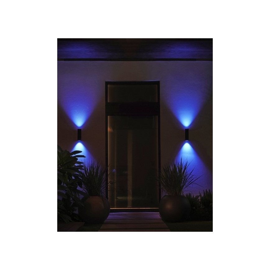 Philips - LED RGBW Stmievateľné vonkajšie nástenné svietidlo Hue APPEAR 2xLED/8W/230V IP44