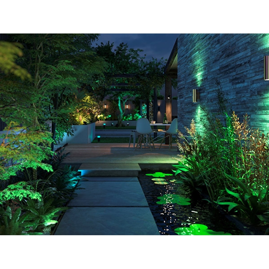 Philips - LED RGBW Stmievateľné vonkajšie nástenné svietidlo Hue APPEAR 2xLED/8W/230V IP44