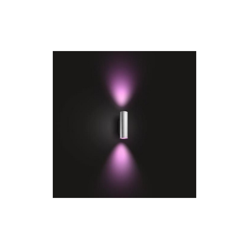 Philips - LED RGBW Stmievateľné vonkajšie nástenné svietidlo Hue APPEAR 2xLED/8W/230V IP44