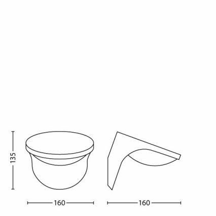 Philips 17807/87/16 - LED vonkajšie solárne svetlo MYGARDEN DUSK LED/1W/3,7V IP44