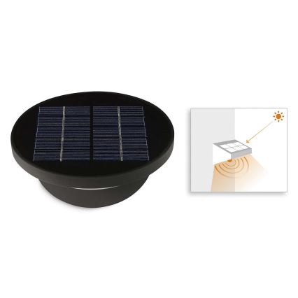 Philips 17808/93/16 - LED Solárne svetlo s čidlom MYGARDEN DUSK 1xLED/1W/3,7V