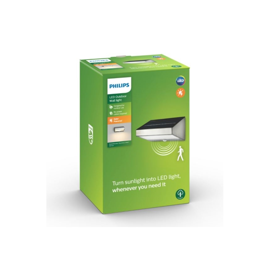 Philips 17811/47/16 - Solárne LED osvetlenie so senzorom MYGARDEN GREENHOUSE LED/15W IP44