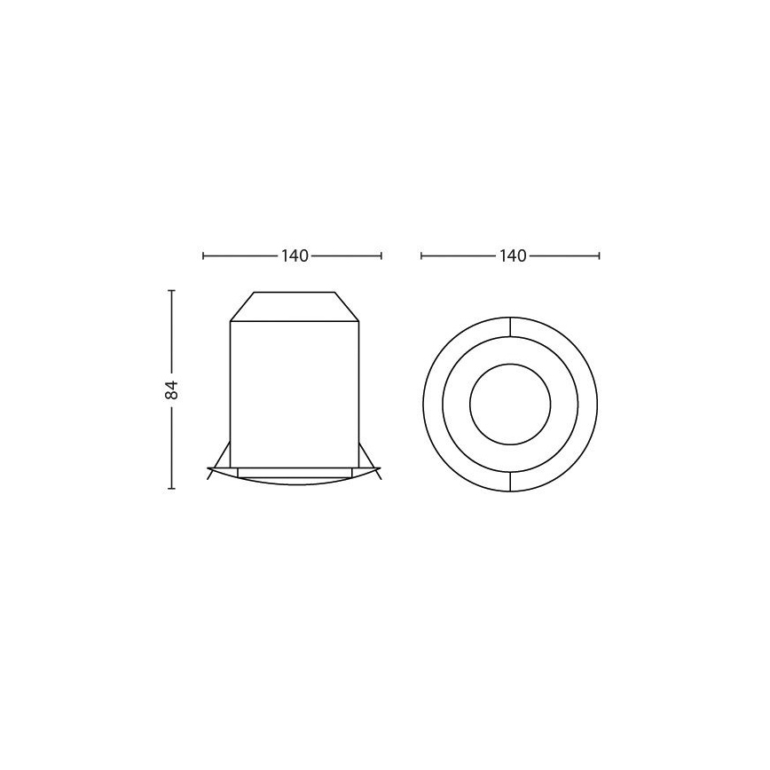 Philips 31155/31/PH - Stmievateľné podhľadové svietidlo HUE PHOENIX 1xLED/5W/230V