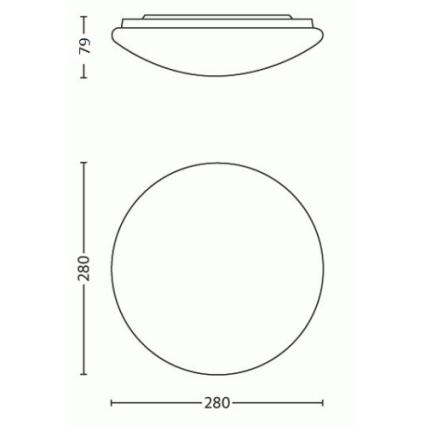 Philips - LED stropné svietidlo LED/9,6W/230V