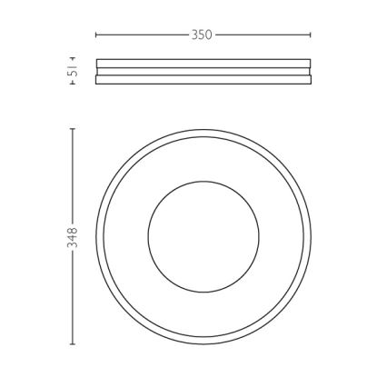 Philips - LED Stmievateľné stropné svietidlo Hue BEING LED/32W/230V