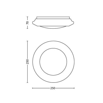 Philips - LED Stropné svietidlo LED/6W/230V 4000K